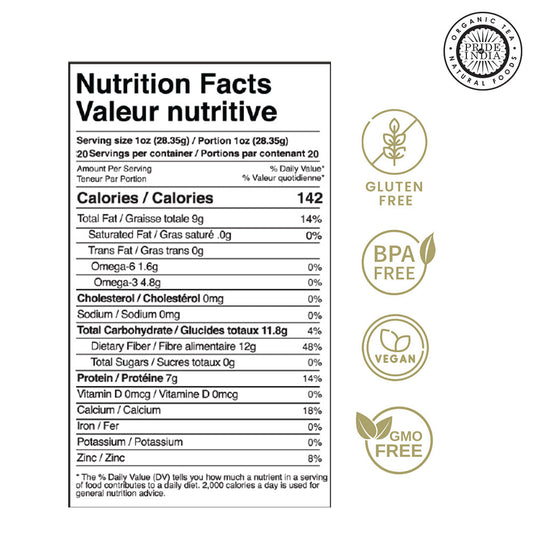 Whole White Chia Seeds - Omega-3 & Calcium Superfood Jar