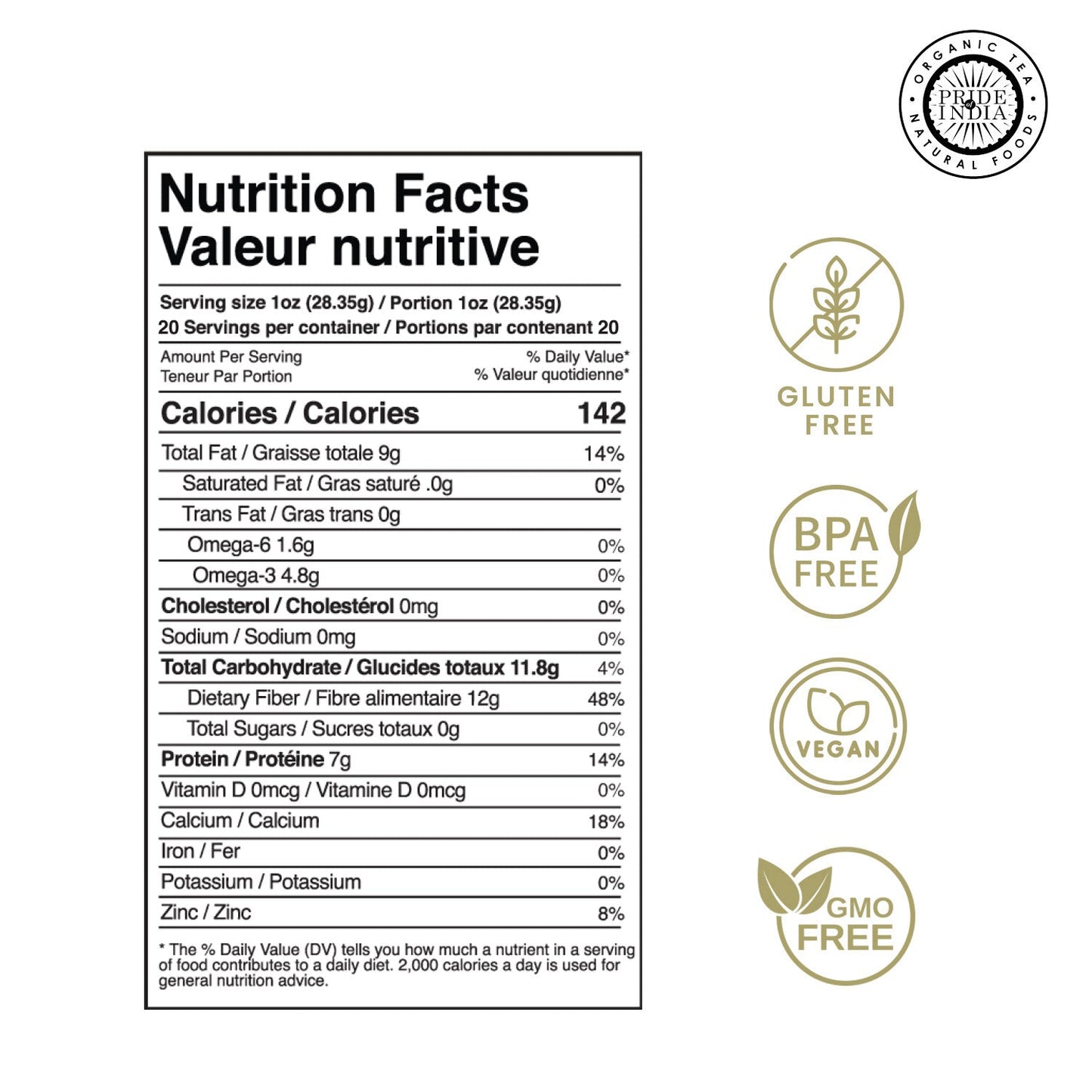 Whole Black Chia Seeds - Omega-3 & Calcium Superfood Jar