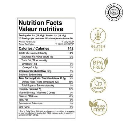 Whole Black Chia Seeds - Omega-3 & Calcium Superfood Jar