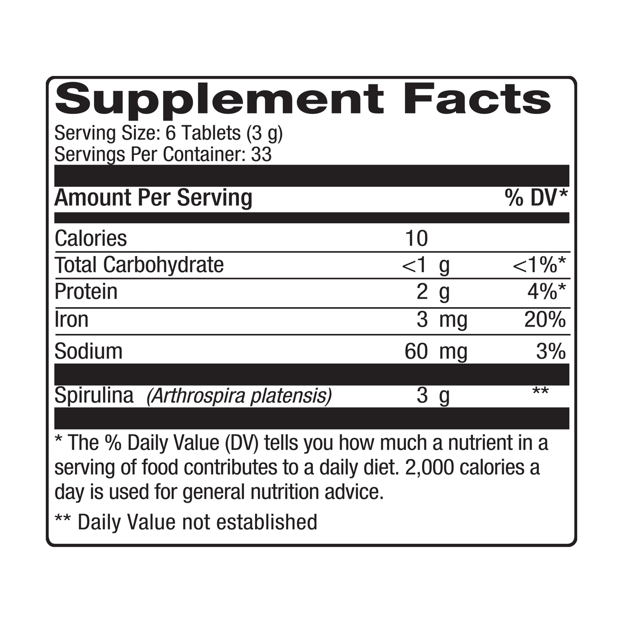 Nutrex Hawaii Spirulina Tabs 500 Mg (1x200 TAB)