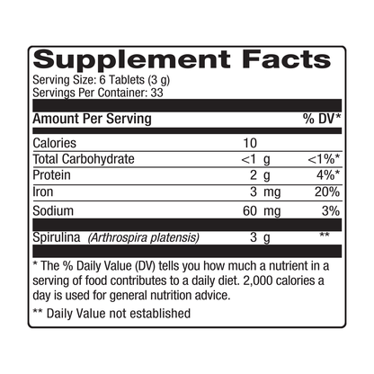 Nutrex Hawaii Spirulina Tabs 500 Mg (1x200 TAB)