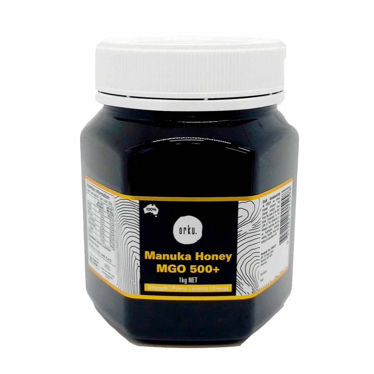 Orku MGO 500+ Australian Manuka Honey 1Kg - Raw Jelly Bush Honey-0