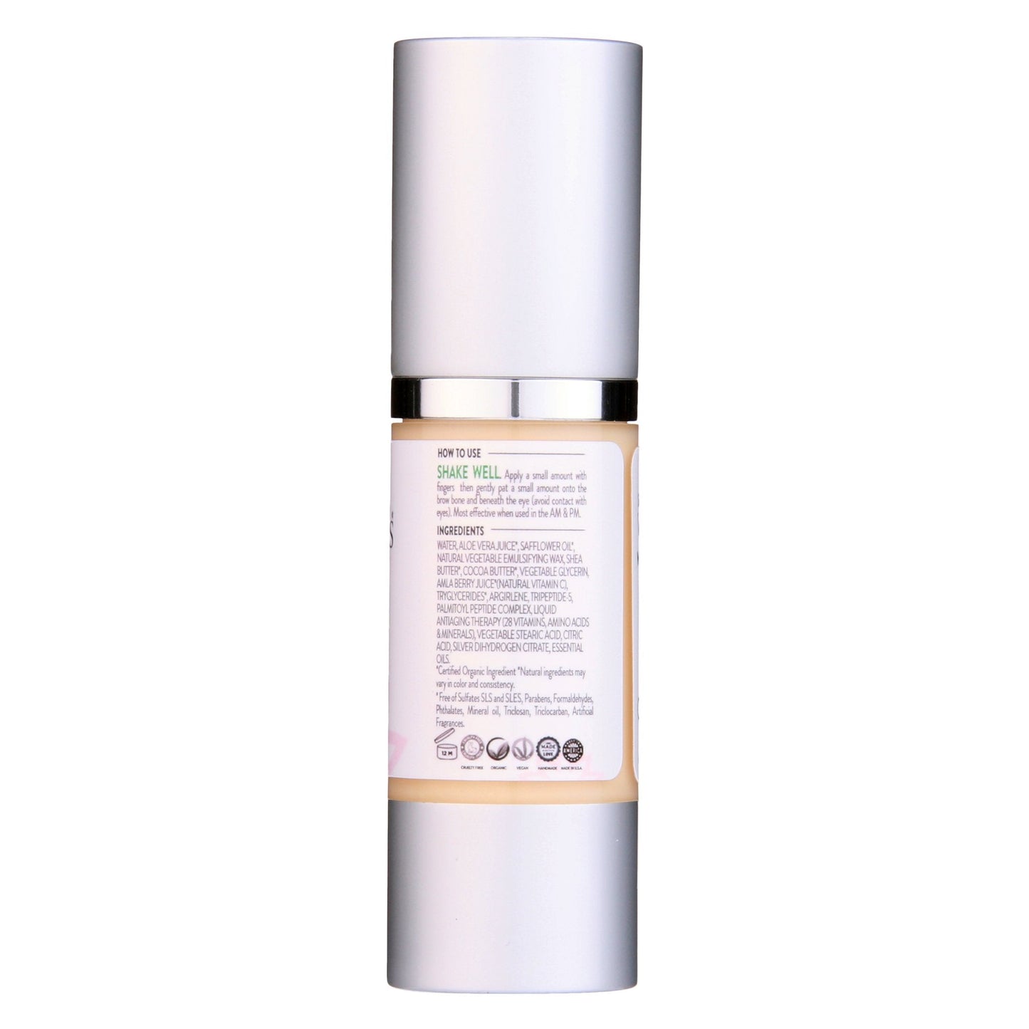 Organic Vitamin C Eye Serum – Peptide Treatment for Dark Circles