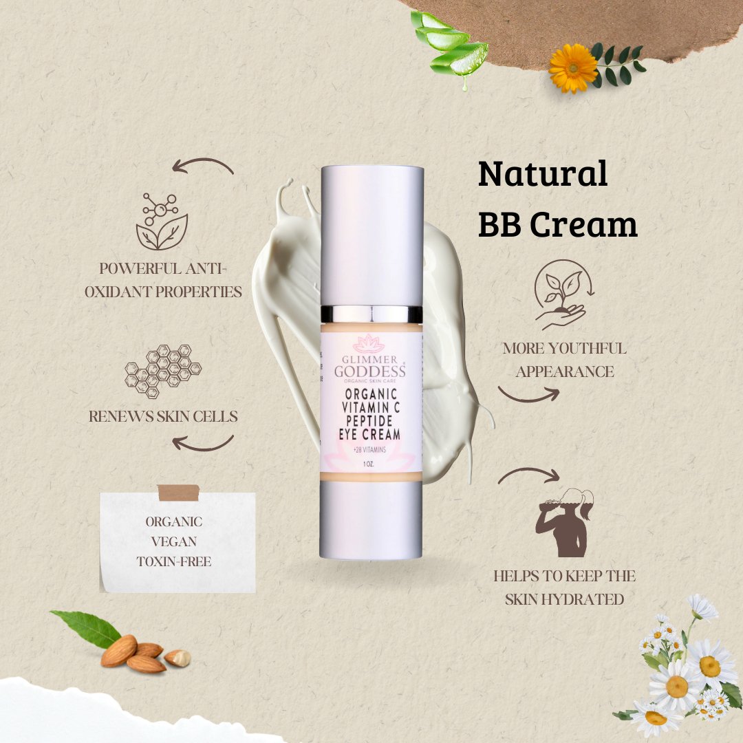 Organic Vitamin C Eye Serum – Peptide Treatment for Dark Circles